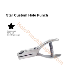 Star custom hole punch shape