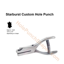 Starburst custom hole punch shape