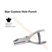 Star custom hole punch shape