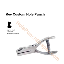 Key custom hole punch shape