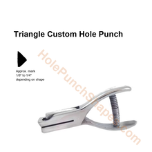 Triangle custom hole punch shape