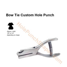 Bow Tie custom hole punch shape