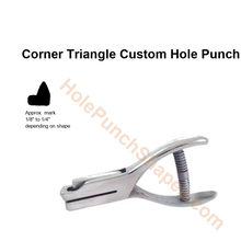 Corner Triangle custom hole punch shape