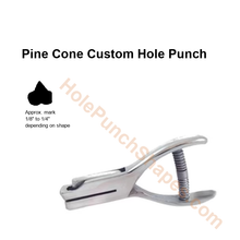 Pine Cone custom hole punch shape