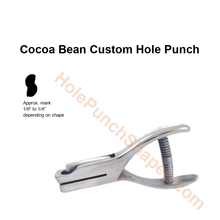 Cocoa Bean custom hole punch shape