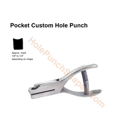 Pocket custom hole punch shape