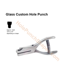 Glass custom hole punch shape