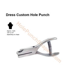 Dress custom hole punch shape