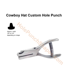 Cowboy Hat custom hole punch shape