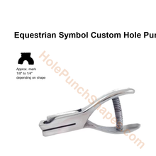 Equestrian Symbol custom hole punch shape
