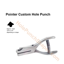 Pointer custom hole punch shape