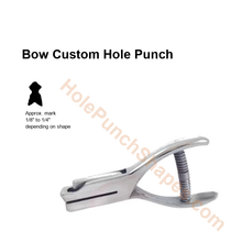 Bow custom hole punch shape