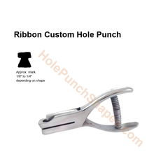 Ribbon custom hole punch shape