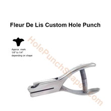 Fleur De Lis custom hole punch shape