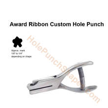 Award Ribbon custom hole punch shape
