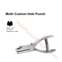Moth custom hole punch shape