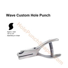 Wave custom hole punch shape