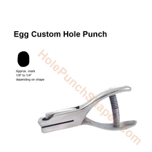 Egg custom hole punch shape