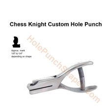 Chess Knight custom hole punch shape