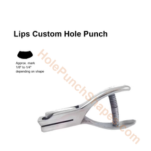 Lips custom hole punch shape