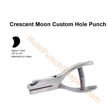 Crescent Moon custom hole punch shape
