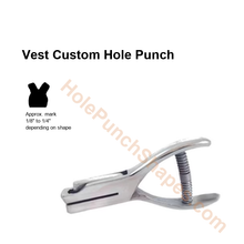Vest custom hole punch shape
