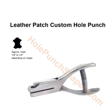 Leather Patch custom hole punch shape