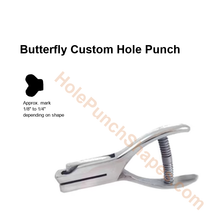Butterfly custom hole punch shape