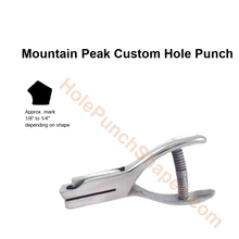Mountain Peak custom hole punch shape