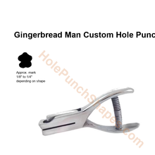 Gingerbread Man custom hole punch shape