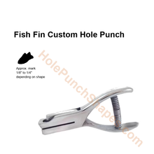 Fish Fin custom hole punch shape