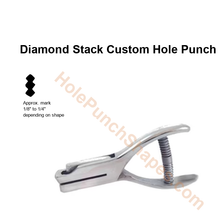 Diamond Stack custom hole punch shape