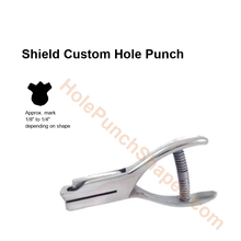 Shield custom hole punch shape